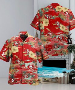 San Francisco 49ers NFL Sea Palm Flower Hawaiian Shirt For Fans