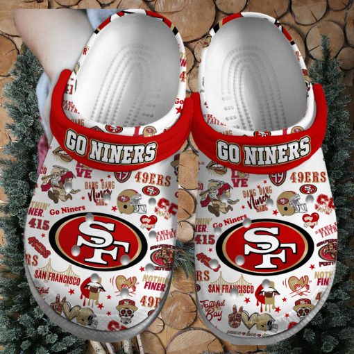 San Francisco 49ers NFL Sport Crocs Crocband Clogs Shoes Comfortable For Men Women and Kids – Footwearelite Exclusive