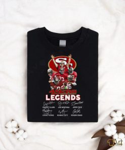 San Francisco 49ers Players Legends Signatures T Shirt