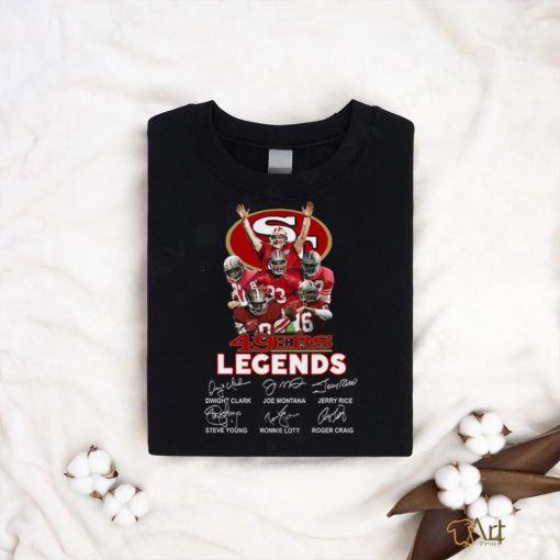 San Francisco 49ers Players Legends Signatures T Shirt