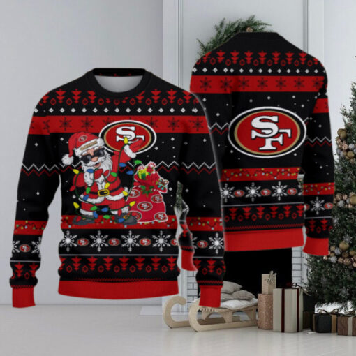 San Francisco 49ers Santa Claus Ugly Christmas Sweater