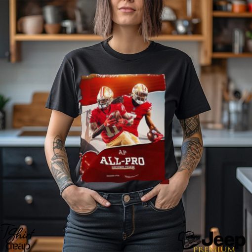 San Francisco 49ers Season 2023 NFL Associated Press All Pro Second Team Poster Classic T Shirt