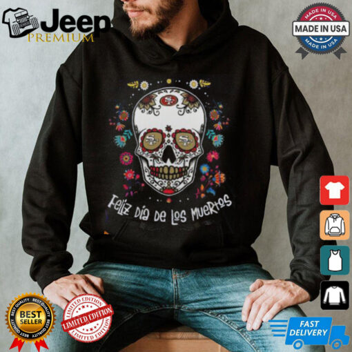 San Francisco 49ers Skull Dia De Los Muertos 2024 T Shirt