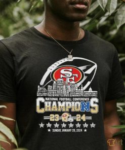 San Francisco 49ers Skyline Players Name National Football Conference Champions 2023 2024 Shirt