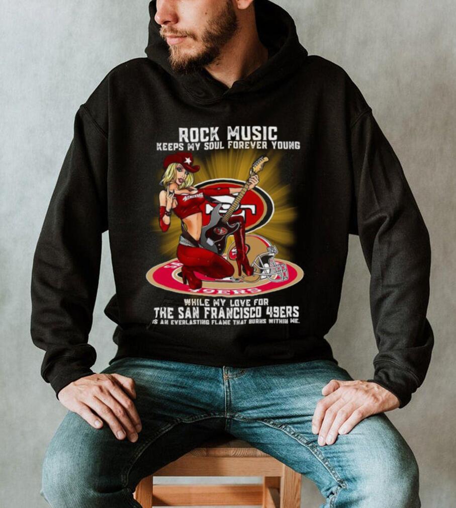 San Francisco Football 49ers Sweatshirt 49ers Gifts for Dad - Happy Place  for Music Lovers