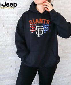 San Francisco Giants America Flags Celebrating 4th Of July T Shirt