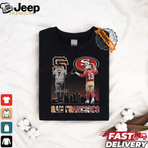 San Francisco Giants Blake Snell San Francisco 49ers Brock Purdy The Stars Signatures T shirt