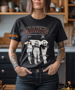 San Francisco Giants Greatest Players Of All Time Mays, Bonds And Mccovey T Shirt