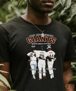 San Francisco Giants Greatest Players Of All Time Mays Bonds And Mccovey shirt