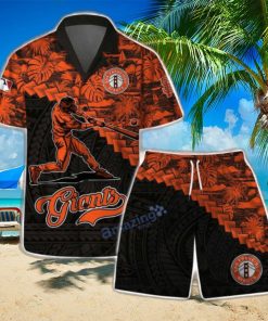 San Francisco Giants MLB Flower 3D Life Style Summer Hawaiian Shirt & Short