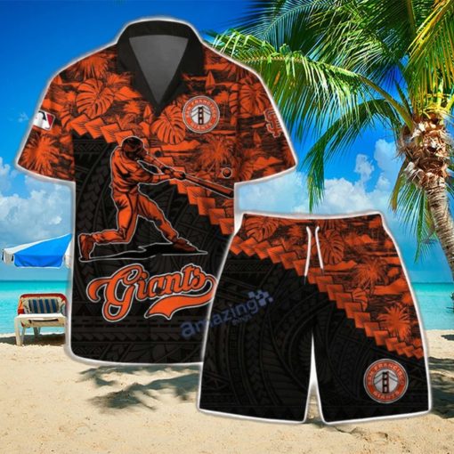 San Francisco Giants MLB Flower 3D Life Style Summer Hawaiian Shirt & Short