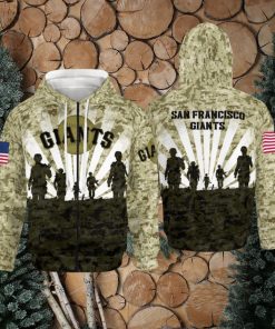 San Francisco Giants Military All Over Printed 3D Hoodie Winter Gift