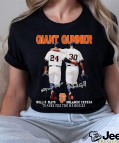 San Francisco Giants Orlando Cepeda Willie Mays Giant Gunner T Shirt