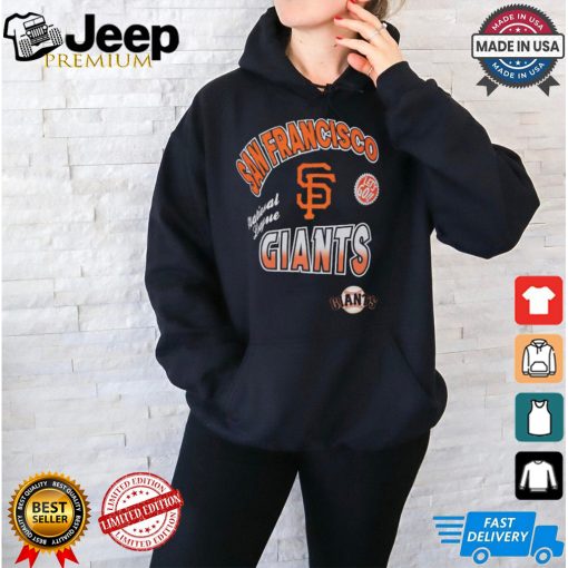 San Francisco Giants Pro Standard Black Turn It Up Dropped Shoulder T Shirt