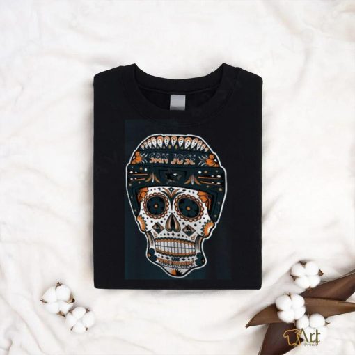 San Jose Sharks Fanatics Sugar Skull T Shirt