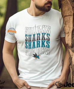 San Jose Sharks Starter Four Team Name Logo Shirt