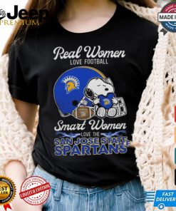 San José State Spartans x Snoopy Real Women Love Football Smart Women Hetmet 2024 Shirt