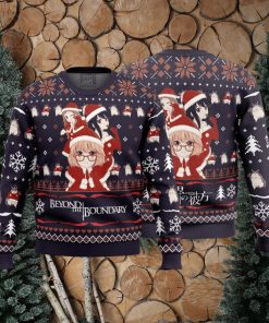 Santa Ai, Mirai, Mitsuki Beyond the Boundary Ugly Christmas Sweater