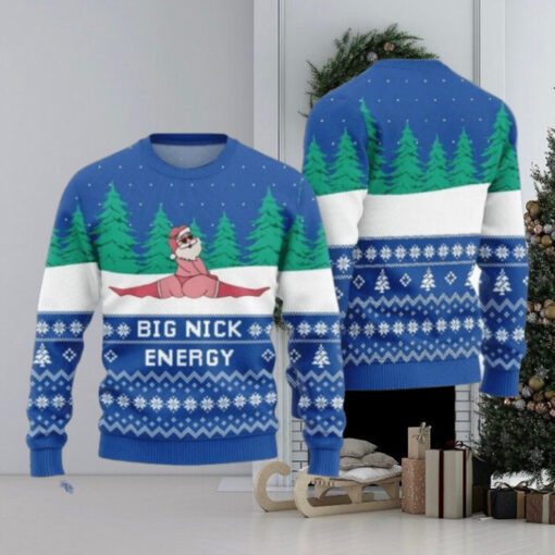 Santa Big Nick Energy Ugly Christmas Sweater