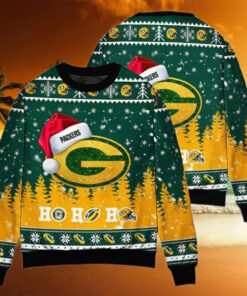 Santa Claus Green Bay Packers Ugly Christmas Sweater