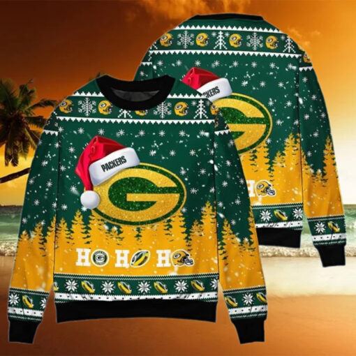 Santa Claus Green Bay Packers Ugly Christmas Sweater