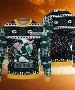 Santa Claus Ho Ho Ho Green Bay Packers Ugly Christmas Sweater 2024