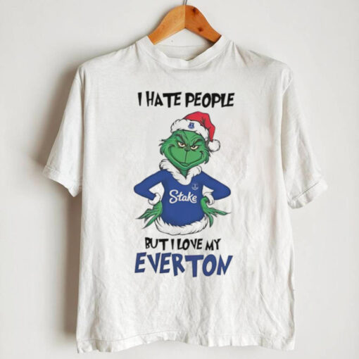 Santa Grinch I hate people but I love my Everton 2024 shirt