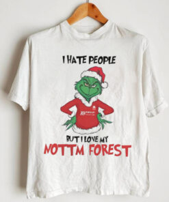 Santa Grinch I hate people but I love my Nottm Forest 2024 shirt