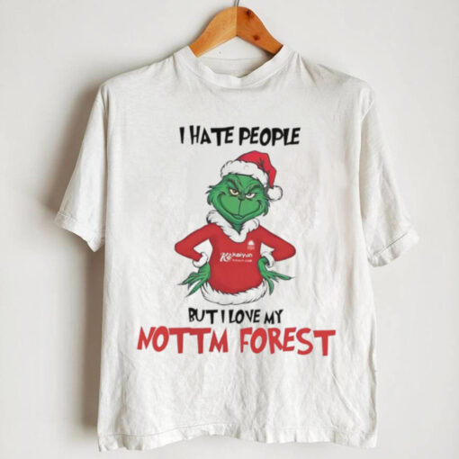 Santa Grinch I hate people but I love my Nottm Forest 2024 shirt