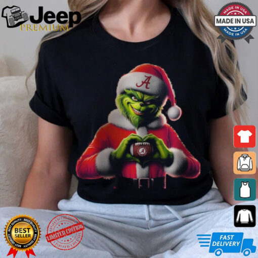 Santa Grinch Love Alabama Football Shirt