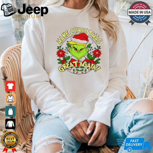 Santa Grinch Trump Greench 2024 Make Christmas Great again shirt