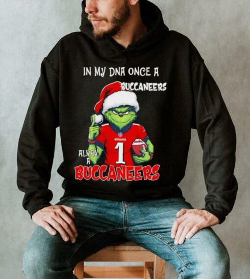 Santa Grinch in my DNA once a Buccaneers alway a Tampa Bay Buccaneers Christmas shirt