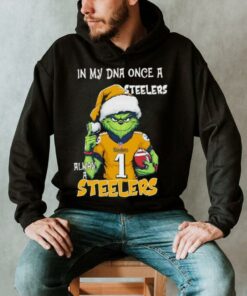 Santa Grinch in my DNA once a Steelers alway a Pittsburgh Steelers Christmas shirt