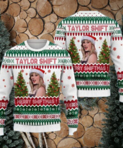 Santa Taylor Swift Happy Christmas Holiday Sweater