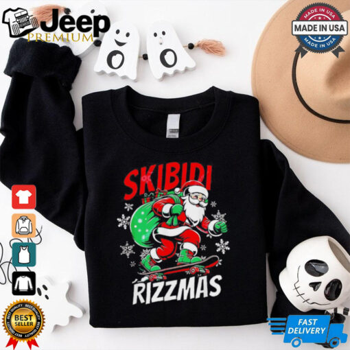 Santa skibidi rizzmas Christmas shirt