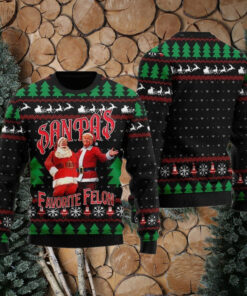 Santas Favorite Felon Trump Ugly Christmas Sweater