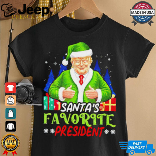 Santa’s Favorite President Funny Trump Christmas shirt