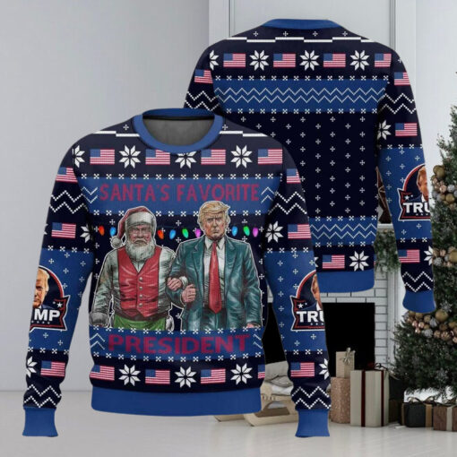 Santa’s Favorite President Trump Christmas Ugly Sweater