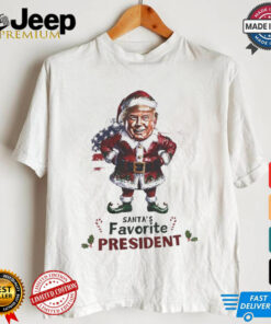 Santa’s favorite president elf Trump Christmas shirt