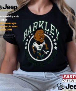 Saquon Barkley Philadelphia Eagles Homage Caricature Player Tri Blend T Shirt