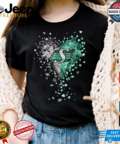 Saskatchew Roughriders Crystal Heart Shirt