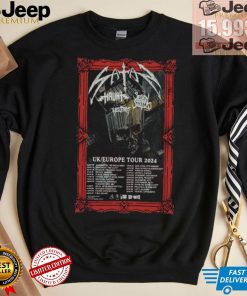 Satan Band Poster UK Europe Tour 2024 shirt