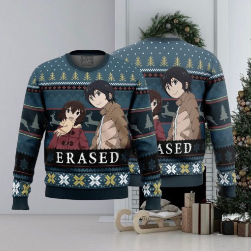 Satoru And Kayo Erased Ugly Christmas Sweater