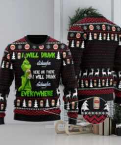 Schaefer Grinch Will Drink Everywhere Ugly Sweater