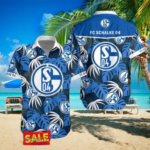 Schalke 04 Hawaiian Shirt Beach Tropical Leaf For Men Women Fans