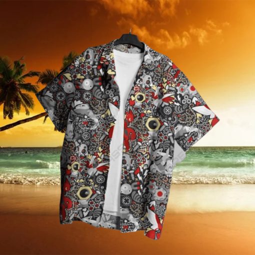 Scizor Skarmory Hawaiian Shirt