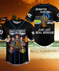 Scoobynatural Monster Hunting Just Got Real Serious Custom Baseball Jersey