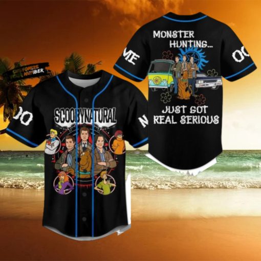 Scoobynatural Monster Hunting Just Got Real Serious Custom Baseball Jersey