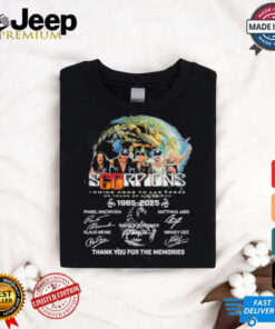 Scorpions Coming Home To Las Vegas 60 Years Of 1965 2025 Thank You For The Memories Signatures Shirt