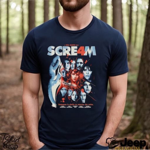 Scream 4 someone is about to rewrite the rules shirt